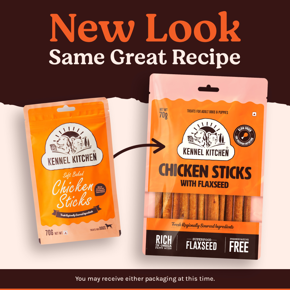 Kennel Kitchen Chicken Stick with Flaxseed Dog Treats