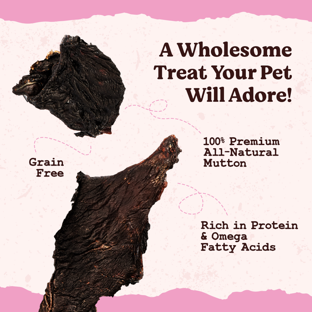Kennel Kitchen Air Dried Mutton Jerky Dog and Cat Treats Dog Treats + Others Kennel Kitchen