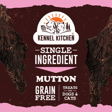 Kennel Kitchen Air Dried Mutton Jerky Dog and Cat Treats