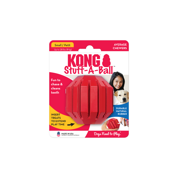 Kong Stuff A Ball Toy for Dogs (Red)