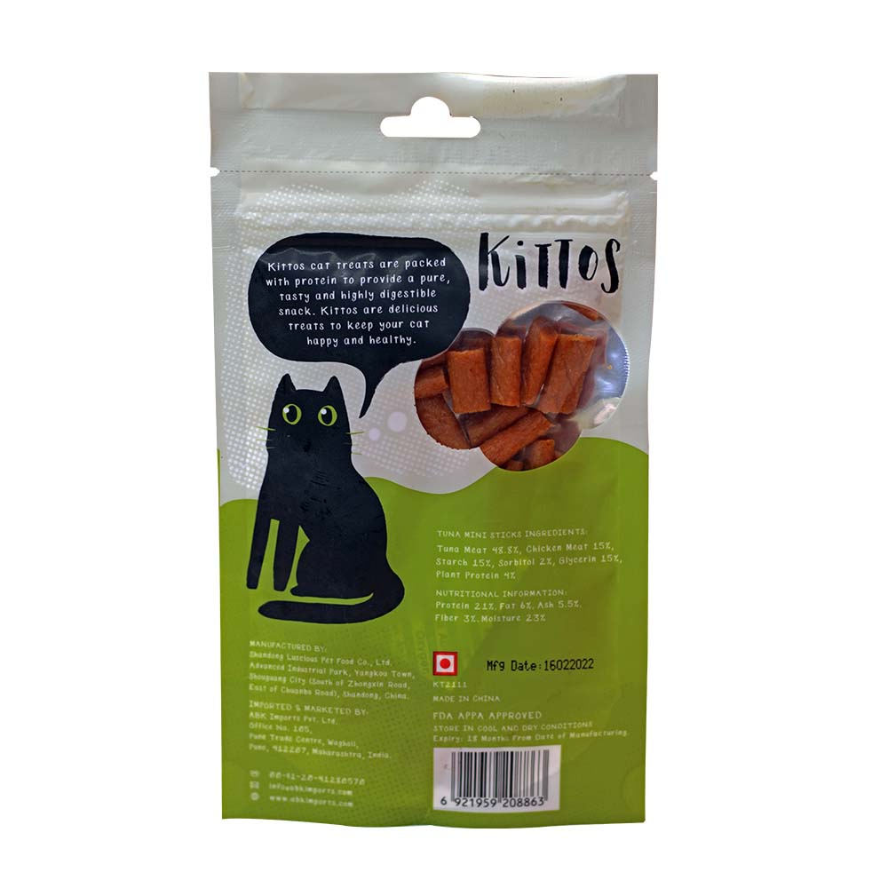 Trixie Premio Fish and Chicken Rolls & Kittos Purr fect Tuna Mini Sticks Cat Treats Cats-Treats & Others Exclusive Combo