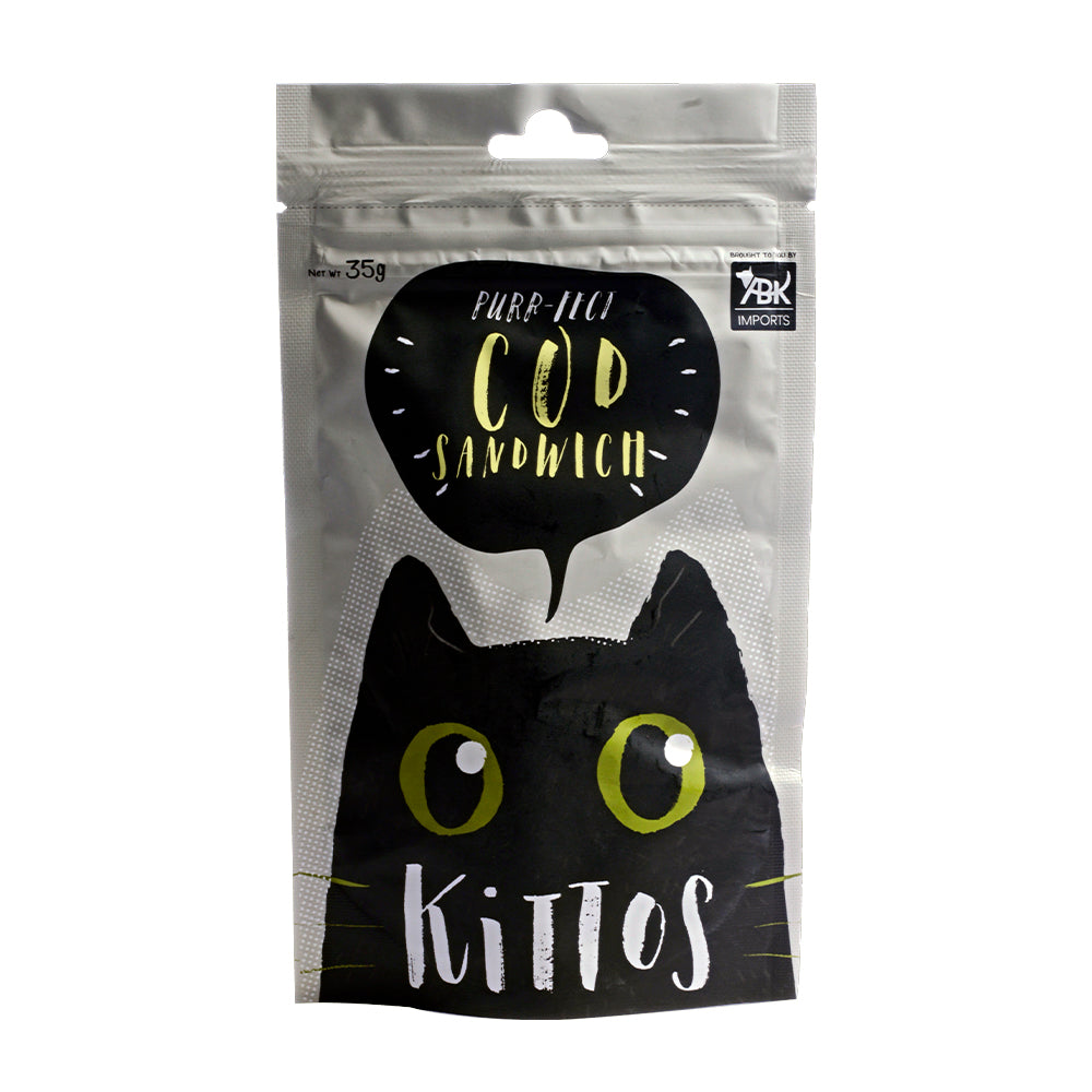 Kittos Purr Fect Cod Sandwich Cat Treat Cats-Treats & Others Kittos