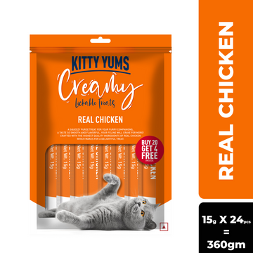 Kitty Yums Real Chicken Creamy Cat Treats