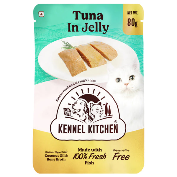 Kennel Kitchen Tuna in Jelly and Chicken in Jelly Kitten & Adult Cat Wet Food (All Life Stage) Combo