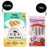 Kennel Kitchen Tuna in Jelly Kitten & Adult Cat Wet Food (All Life Stage) and Creameroo Crab with Mackerel Creamy Cat Treats Combo Exclusive Combo Kennel Kitchen 15x80g + 60g