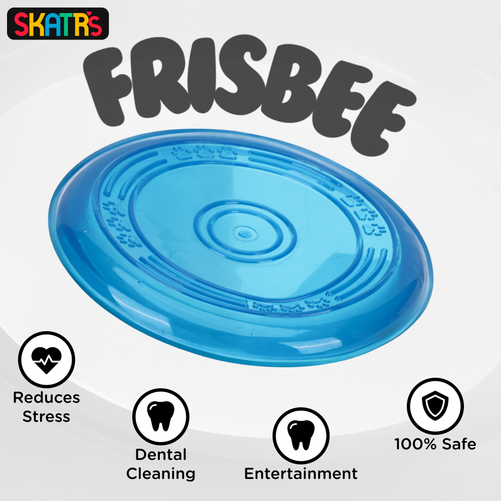 Skatrs Super Flyer Frisbee Toy for Dogs (Blue) Dogs-Toys Skatrs
