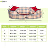 Dogobow Check Rectangle Bed for Dogs and Cats (Burberry)