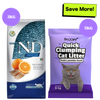 Farmina N&D Ocean Herring & Orange Grain Free Adult Cat Dry Food Cats- Dry food Farmina N&D 3kg (2x1.5kg)+5kg Scoopy Litter