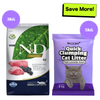 Farmina N&D Prime Lamb & Blueberry Grain Free Adult Cat Dry Food Cats- Dry food Farmina N&D 3kg (2x1.5kg)+5kg Scoopy Litter