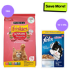 Friskies Kitten Cat Dry Food and Purina Felix Chicken with Jelly Kitten Cat Wet Food Combo Exclusive Combo Exclusive Combo 1kg + 12x85g