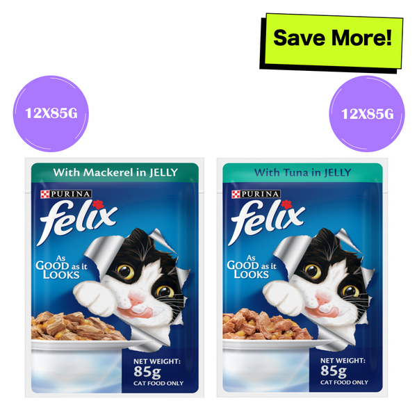 Purina with Mackerel in Jelly and Tuna in Jelly Adult Cat Wet Food