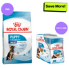 Royal Canin Maxi Puppy Dog Dry and Wet Food Combo Exclusive Combo Royal Canin 4kg(Dry)+10x140g(Wet)