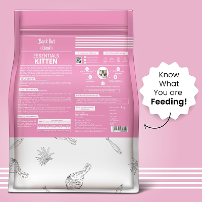 Bark Out Loud Essentials Real Fish Kitten Dry Food