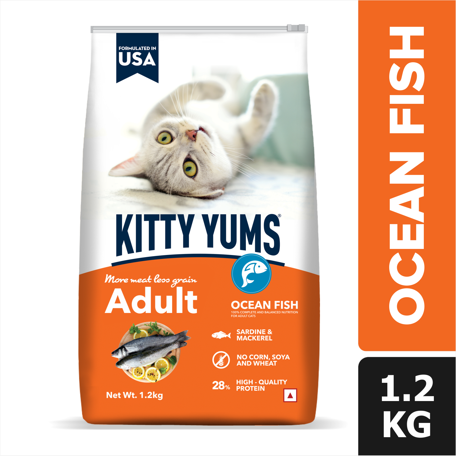 Kitty Yums Ocean Fish Adult (1+ years) Cat Dry Food (Limited Shelf Life) (Buy 1 Get 1) Cats- Dry food Kitty Yums