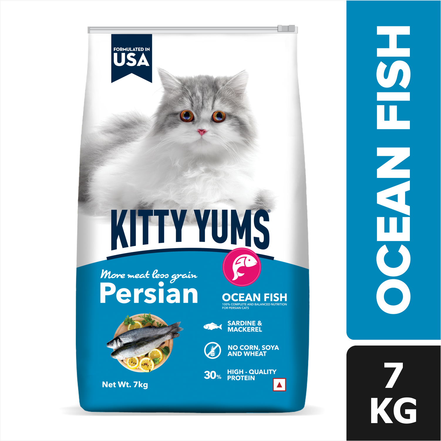 Kitty Yums Ocean Fish Persian Cat Dry Food