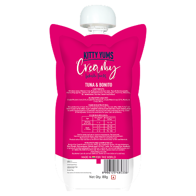 Kitty Yums Lickable Tuna & Bonito Creamy Cat Treat Cats-Treats & Others Kitty Yums