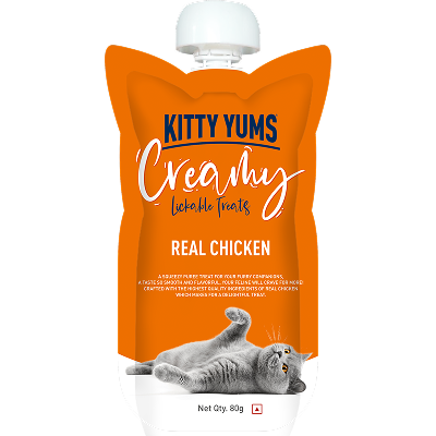 Kitty Yums Lickable Real Chicken Creamy Cat Treat