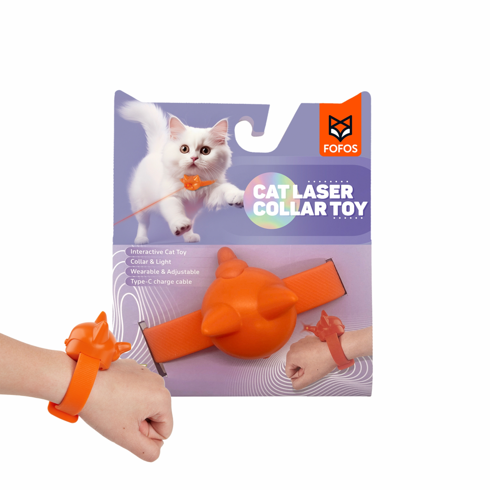 Barkbutler x Fofos Rechargeable Laser Collar Smart Toy for Cats Cats-Toys Barkbutler
