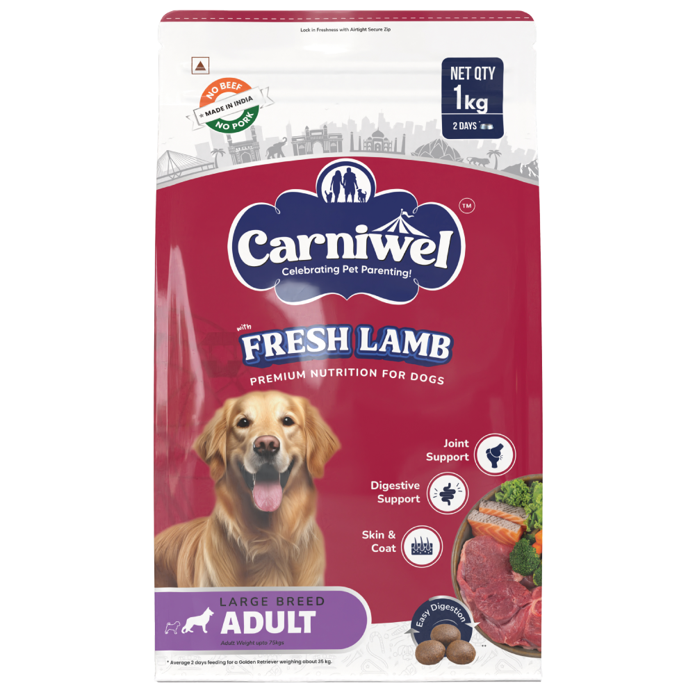 Carniwel Fresh Lamb Large Breed Adult Dog Dry Food (50g) Sample Carniwel 50g