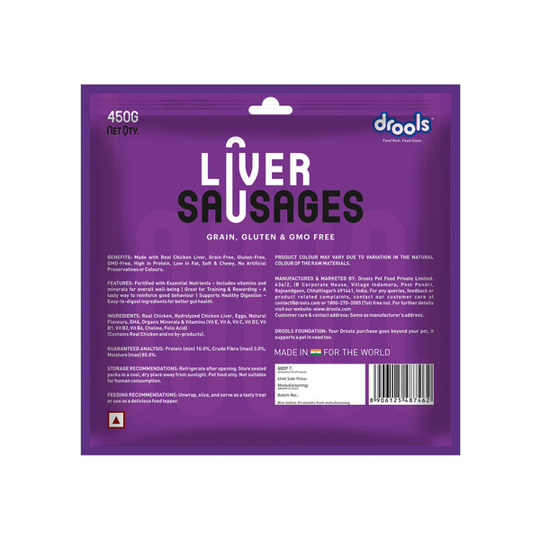 Drools Liver Sausages Dog Treats