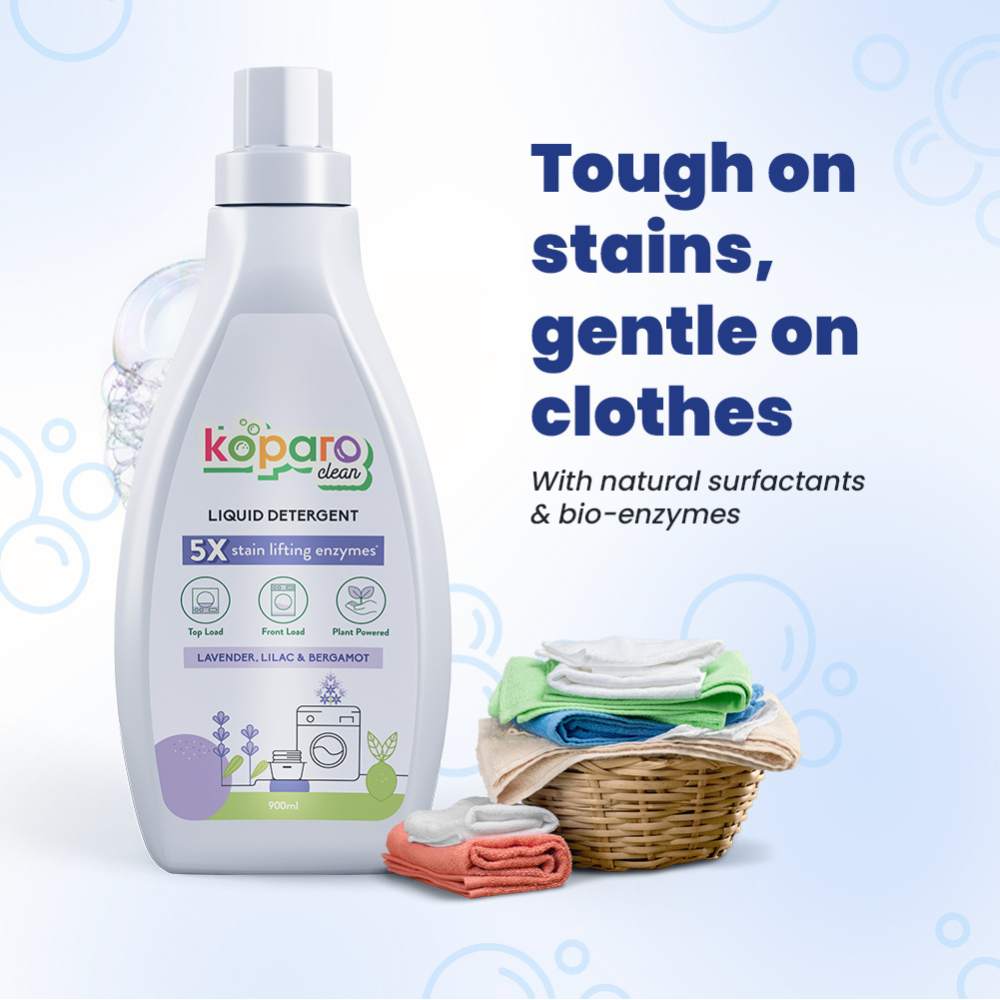 Koparo Natural Lavender Non Toxic Laundry Liquid Detergent (Pet Safe) Both-Health & Wellness Koparo