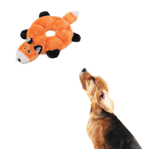 Zippy Paws Loopy Fox Plush Toy for Dogs