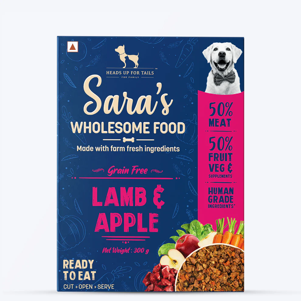HUFT Sara's Wholesome Grain Free Lamb & Apple and Classic Paneer and Veggies Dog Wet Food Combo Dogs-Wet Food Heads Up for Tails