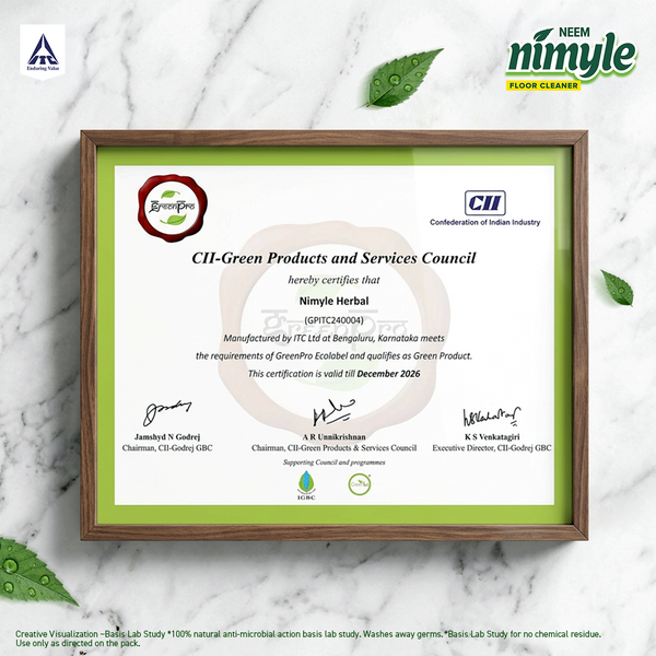 Nimyle Lemongrass Based 99.9% Anti Bacterial Liquid Floor/Surface Cleaner for Kids & Pets