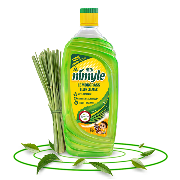 Nimyle Lemongrass Based 99.9% Anti Bacterial Liquid Floor/Surface Cleaner for Kids & Pets