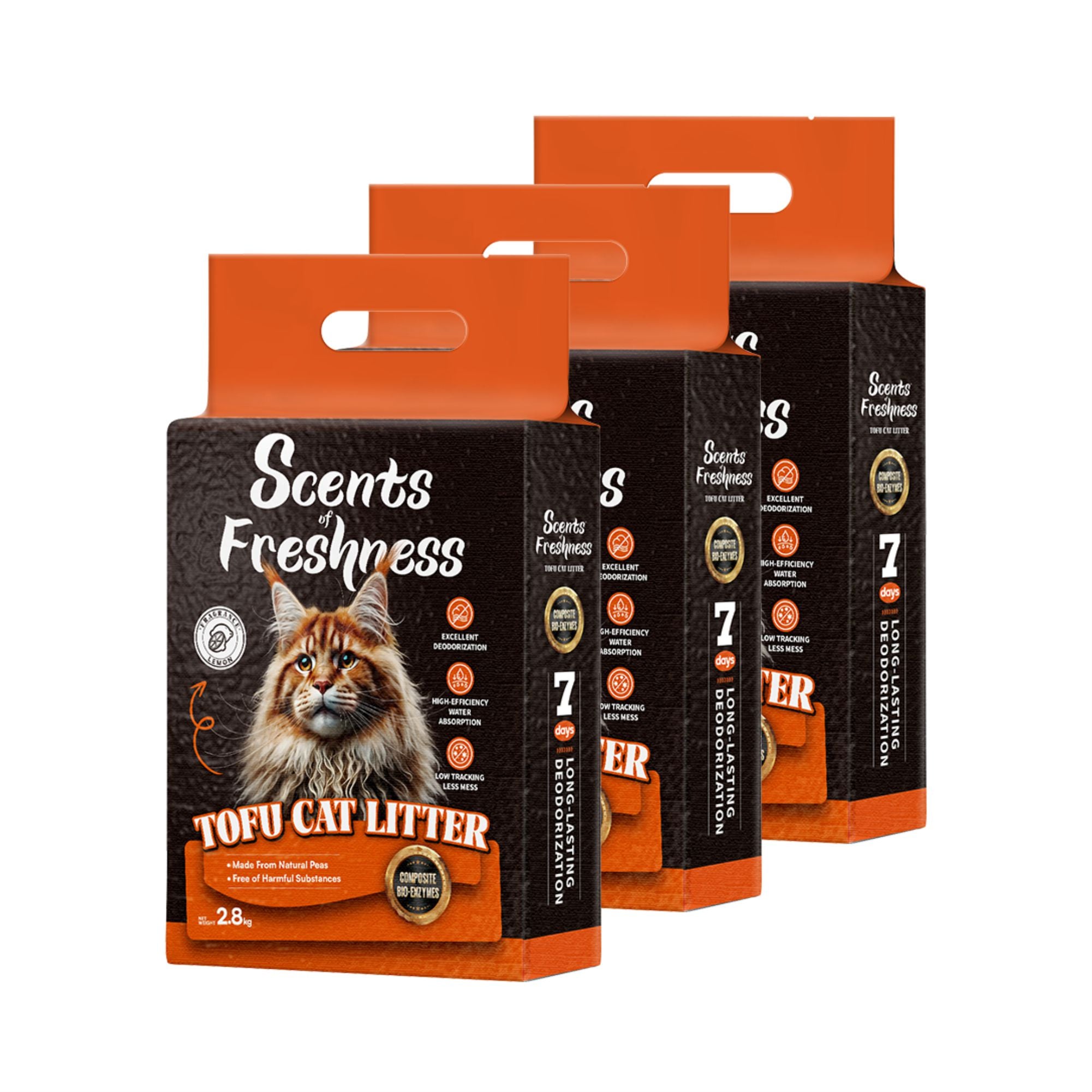 Scents of Freshness Premium Tofu Cat Litter for Cats (Lemon) Cats-Litter Scents of Freshness