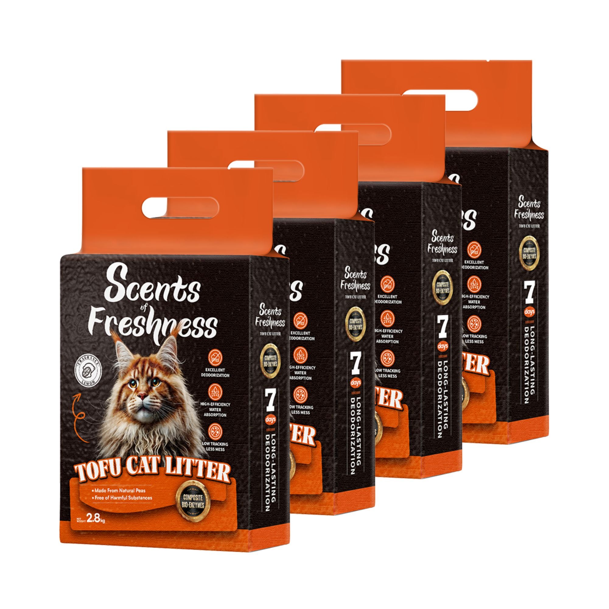 Scents of Freshness Premium Tofu Cat Litter for Cats (Lemon) Cats-Litter Scents of Freshness