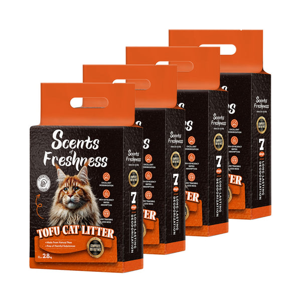 Scents of Freshness Premium Tofu Cat Litter for Cats (Lemon)
