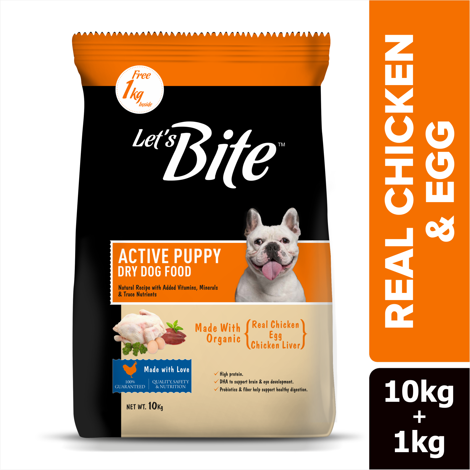 Let's Bite Active Puppy Chicken Dog Dry Food (Limited Shelf Life)