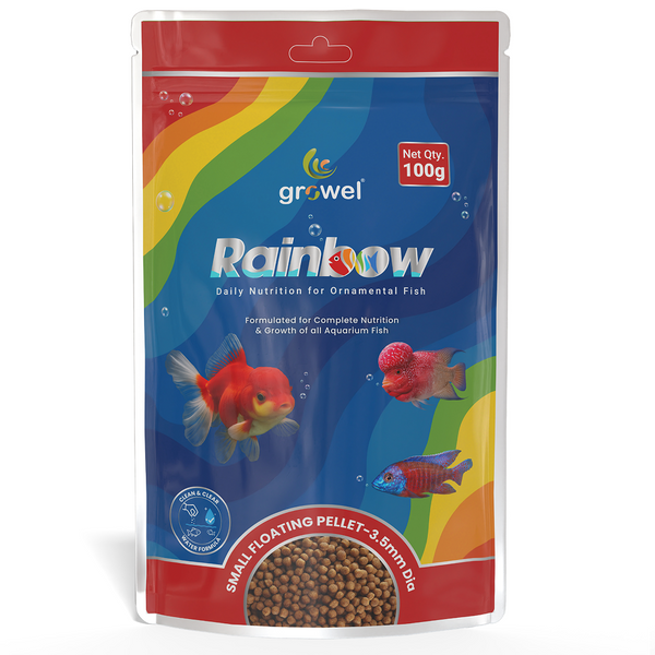 Growel Rainbow Small 3.5mm Floating Pellet for Fish