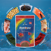 Growel Rainbow Small 3.5mm Floating Pellet for Fish Fish Growel