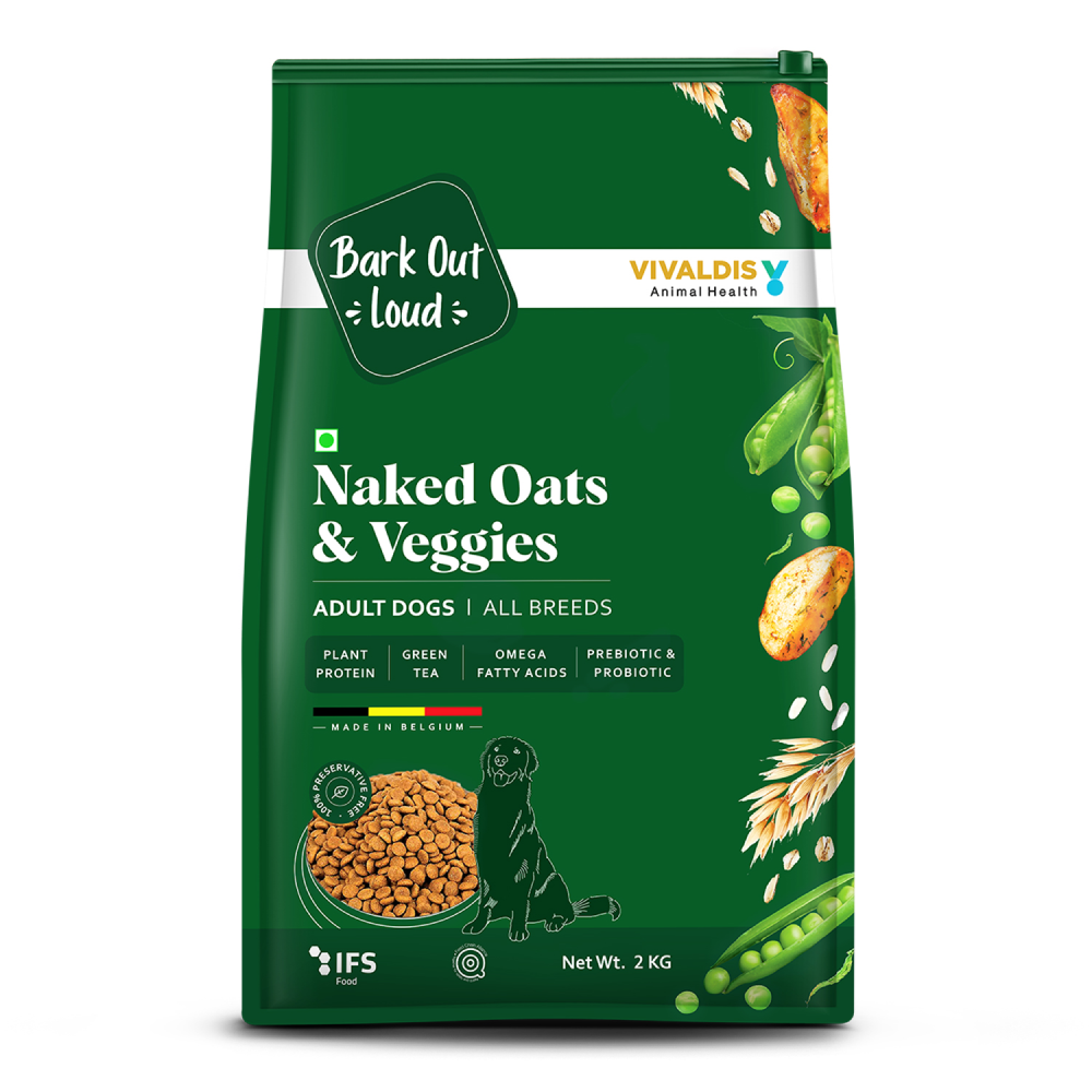 Bark Out Loud Naked Oats & Veggies, Veg Adult Dog Dry Food