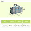 Barkbutler x Fofos Standard Carrier for Dogs and Cats (Grey/Blue) Both-Bedding, Mats & Travel Supplies Barkbutler