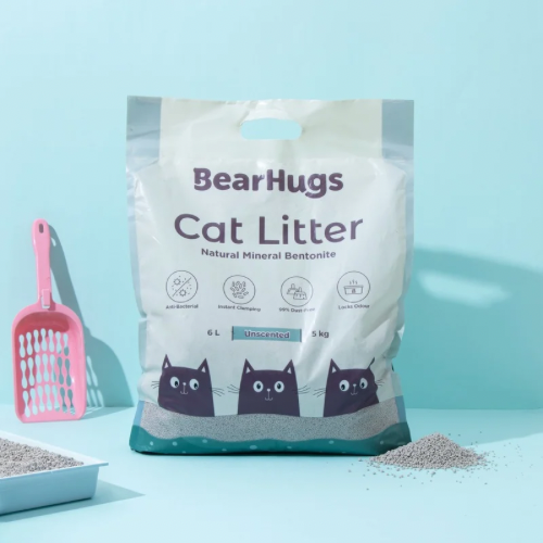 BearHugs Unscented Bentonite Cat Litter Cats-Litter BearHugs