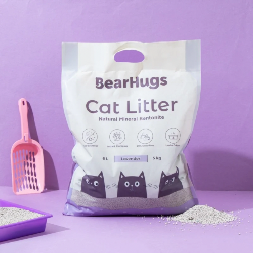 BearHugs Lavender Scented Bentonite Cat Litter Cats-Litter BearHugs