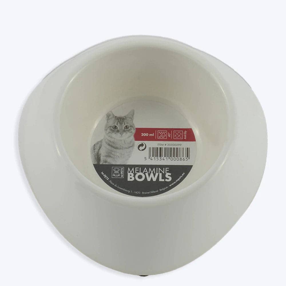 M-Pets Single Round Melamine Bowl for Cat (Assorted)