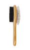 M PETS Bamboo Ball Pin Double Sided Grooming Brush for Dogs and Cats (Brown) Both-Grooming Supplies M Pets