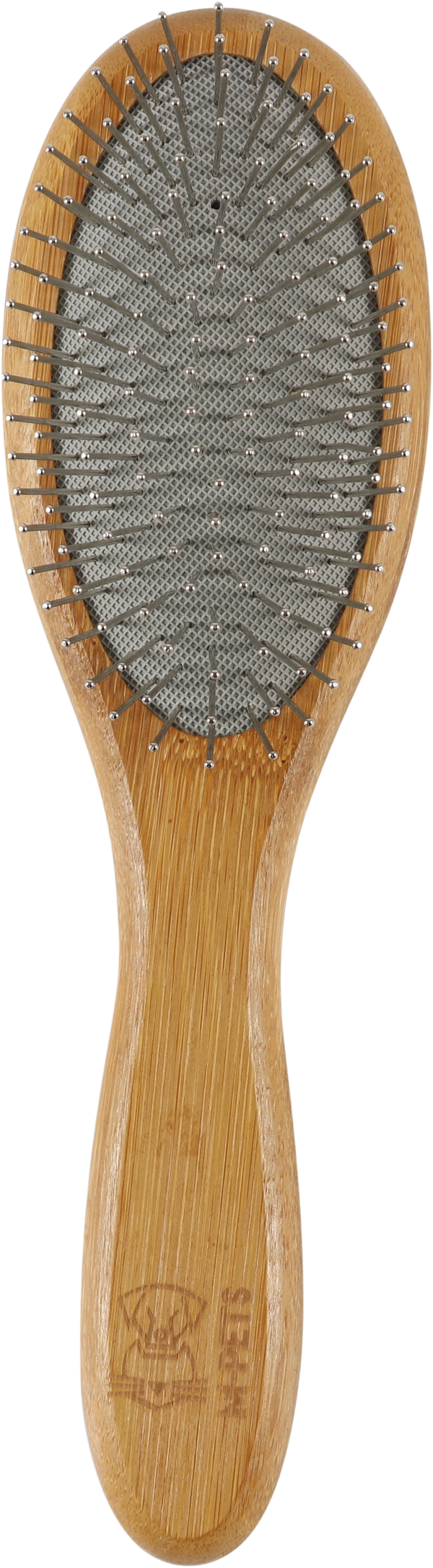 M PETS Bamboo Ball Pin Grooming Brush for Dogs and Cats (Brown)