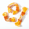 M Pets Carnivore Boomerang Bone Bacon Scented Chew Toy for Dogs (Yellow) Dogs-Toys M Pets