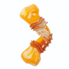 M Pets Carnivore Boomerang Bone Bacon Scented Chew Toy for Dogs (Yellow) Dogs-Toys M Pets
