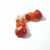 M Pets Carnivore Boomerang Bone Bacon Scented Chew Toy for Dogs (Red) Dogs-Toys M Pets