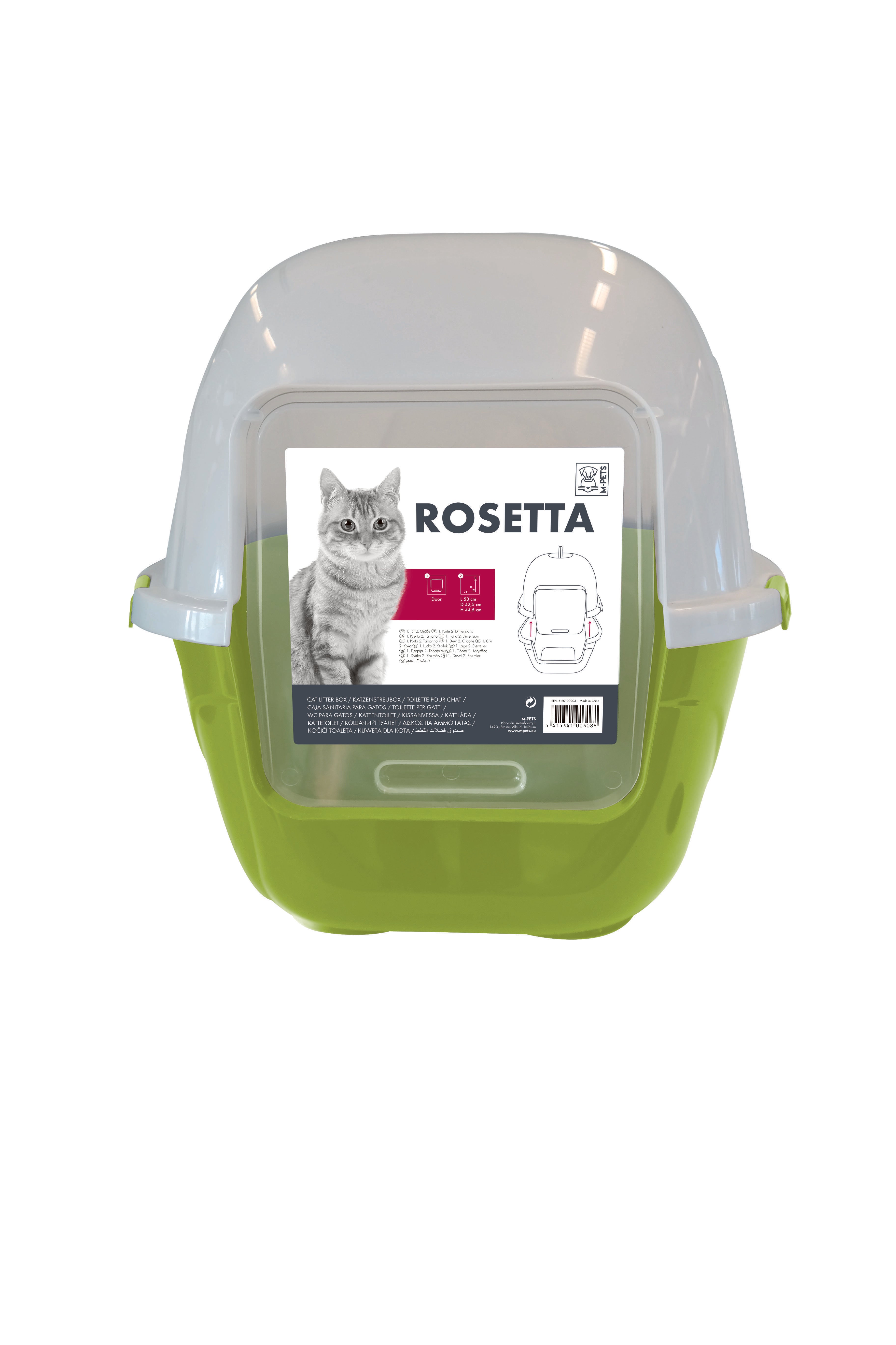 M Pets Rosetta Litter Box for Cats (Green) Litter Supplies M Pets M