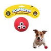 Squeeezys Latex Monster Ball Chew Toy for Dogs (Red)