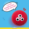 Squeeezys Latex Monster Ball Chew Toy for Dogs (Red)
