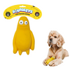 Squeeezys Latex Monster Brother Squeaky Chew Toy for Dogs (Yellow)