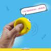 Squeeezys Latex Monster Ball Chew Toy for Dogs (Yellow) Dogs-Toys Squeeezys